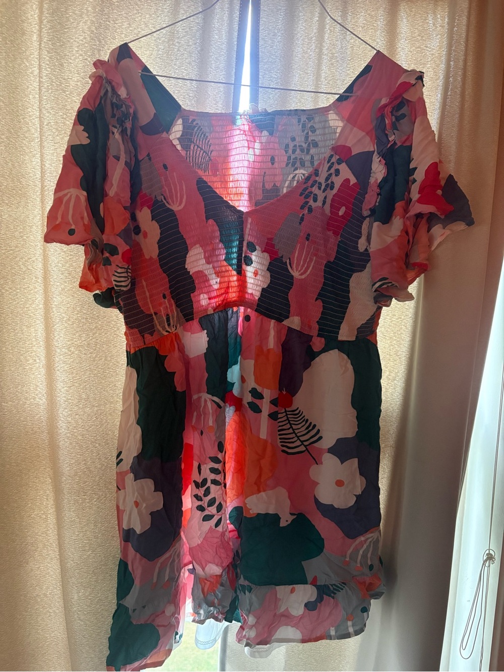 JODIFL Pink Multi Floral Midi Dress